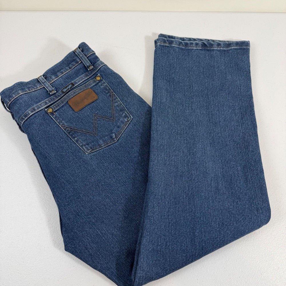 Wrangler Premium Performance Cowboy Cut Slim Fit Jeans Blue Mens 36x30